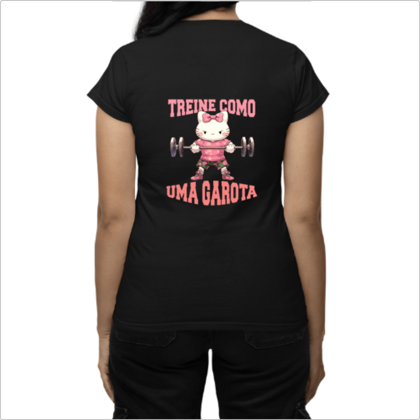 Blusa Baby Look Treine Como uma Garota