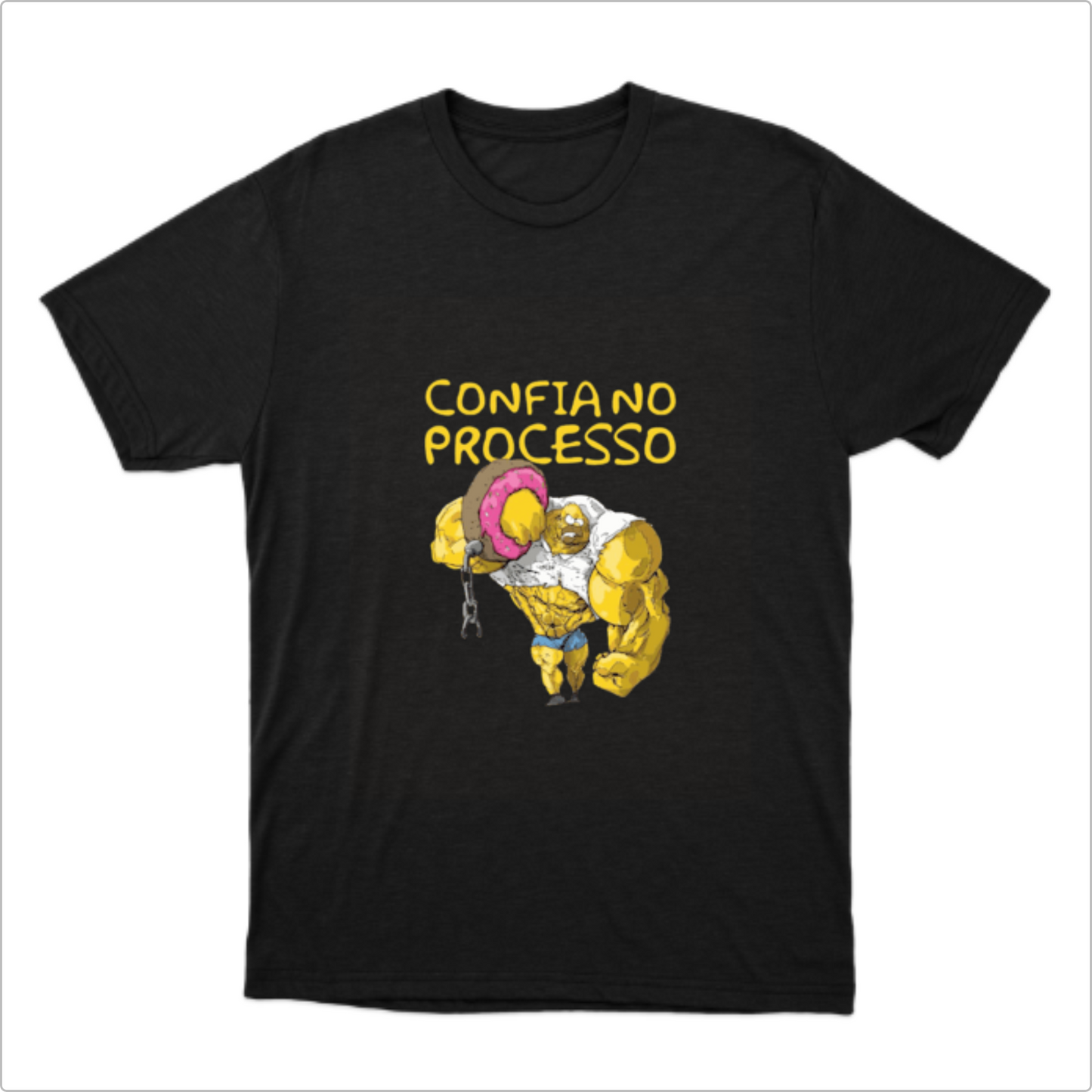 Camiseta Básica Unissex Bob Esponja Strong