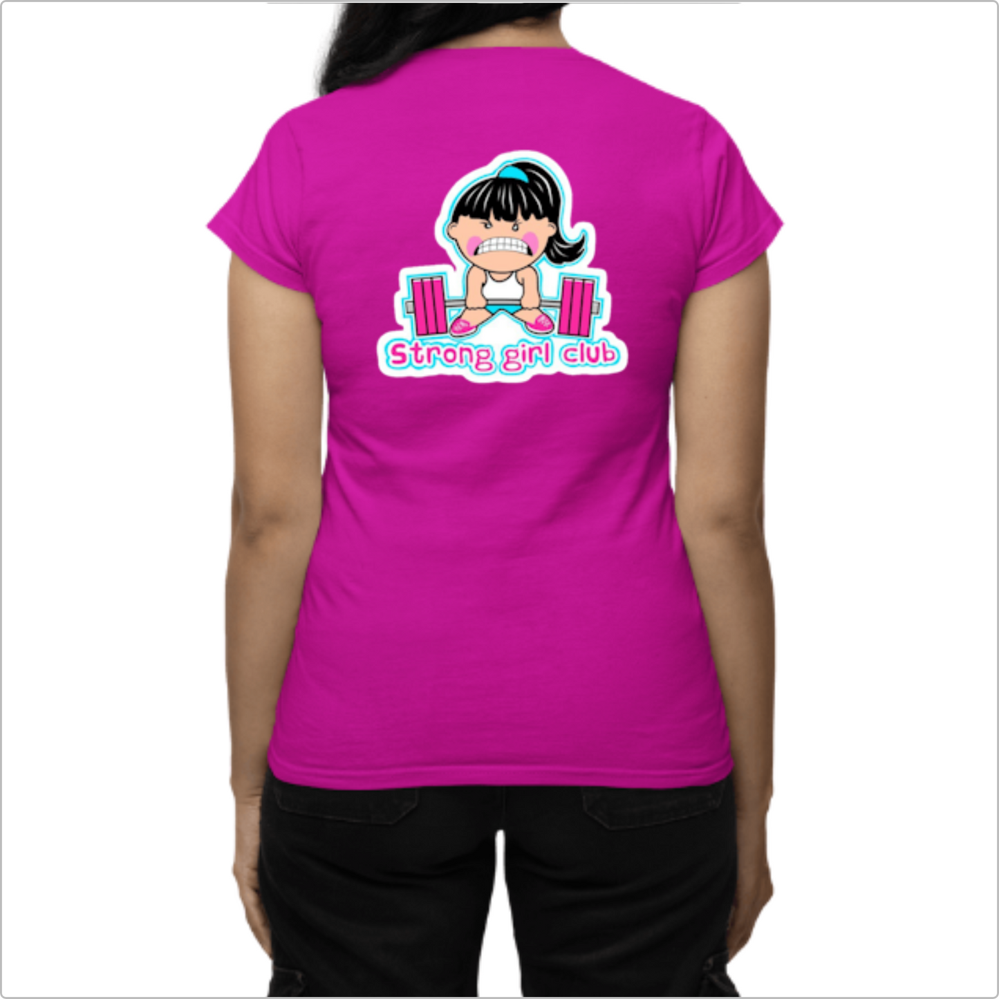 Blusa Baby Look Strong Girl Club