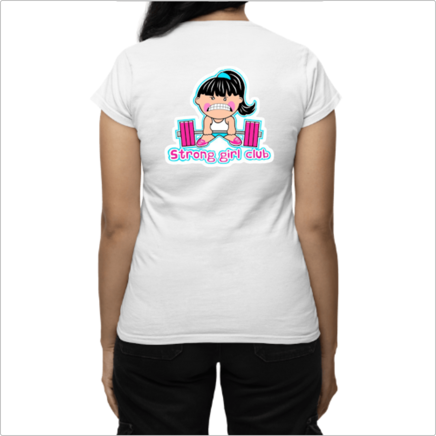 Blusa Baby Look Strong Girl Club