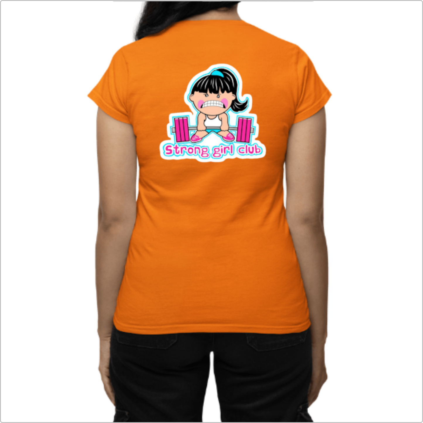 Blusa Baby Look Strong Girl Club