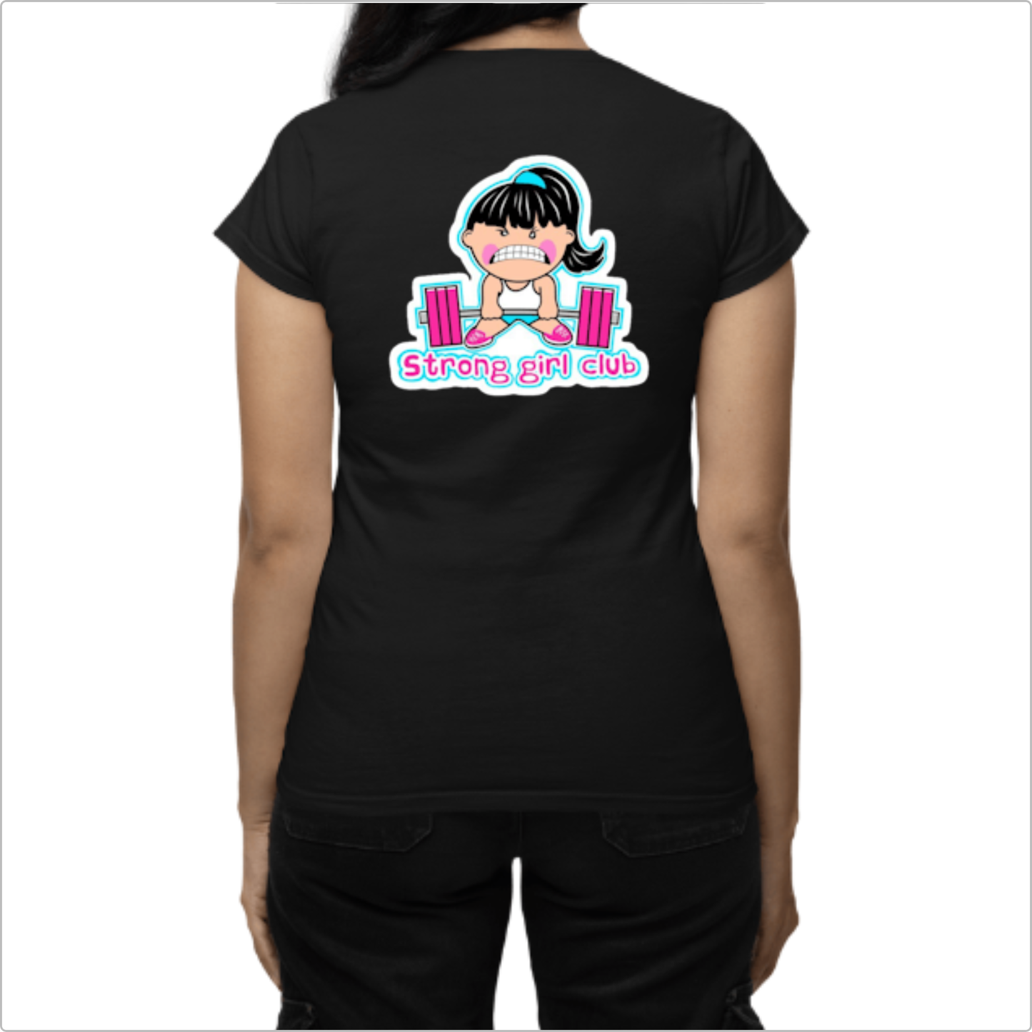 Blusa Baby Look Strong Girl Club